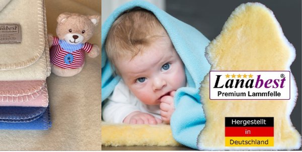 Baby Lammfelle, Babydecken von Lanabaest