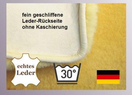 Lammfell Bettauflage 190x90cm, Deutsches Qualitätsprodukt, echt Merino
