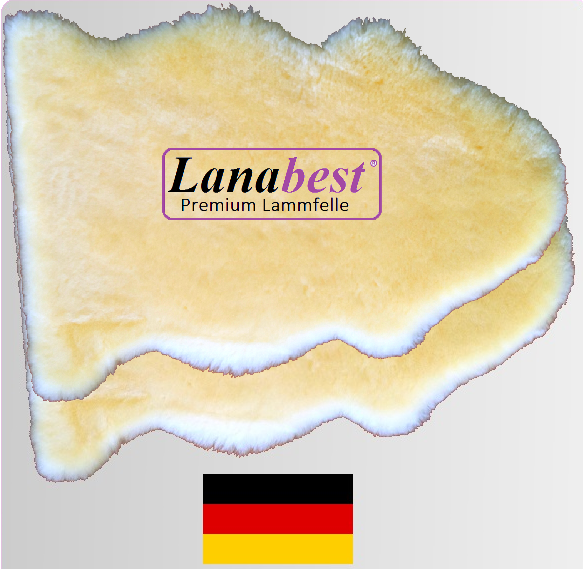 Deutsches Merino Lammfell 70-80 cm im günstigen Doppelpack