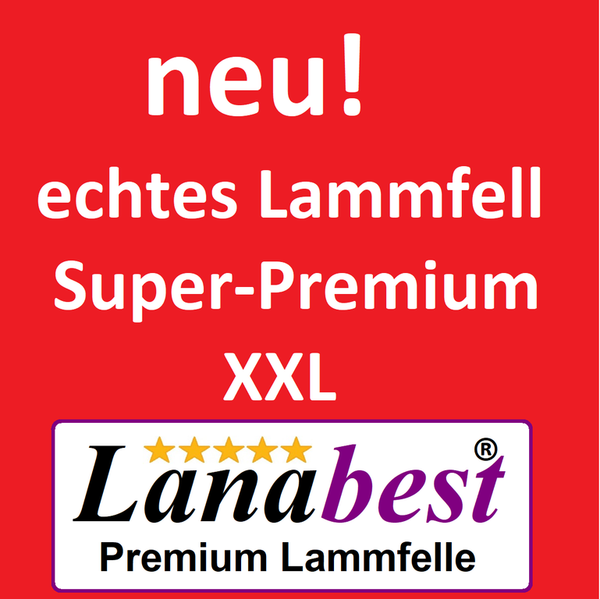 SuperPremium Lammfell, extra-groß, hellgrau